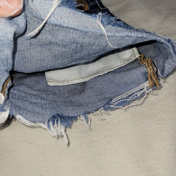 Levi Shorts Jean Womens Size 29 Blue Y2k Preppy Booty Cut Beach 501 Y2k Grunge - Picture 12 of 16